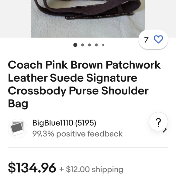 Coach bag patchwork leather suede signature purse in side. - Picture 8 of 8